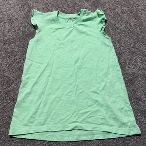 PRIMARY young girls sleeves shirt with slight ruffles around edges great color